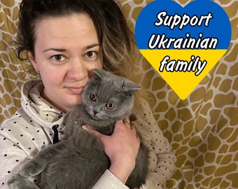 Soutenez la famille ukrainienne. Carte postale ukrainienne. Téléchargement numérique. Sauvez l'Ukraine. #StandWithUkraine