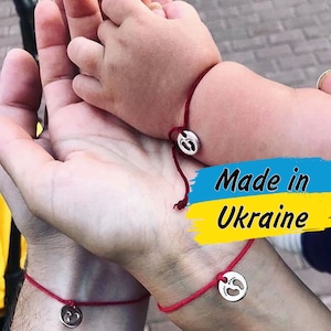 Evil eye bracelet, Baby amulet, Red string bracelet, Newborn bracelet, Red threads, Protection bracelet, Children of Ukraine, A gift for mom