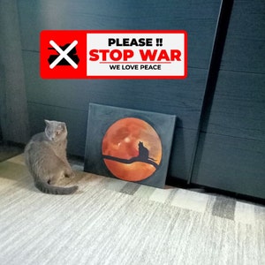 Cat Olivka - Cartolina ucraina - Stop war in Ucraina - Digital File Download - Solidarietà con l'Ucraina - Prega per Mykolaiv - Nikolaev pet