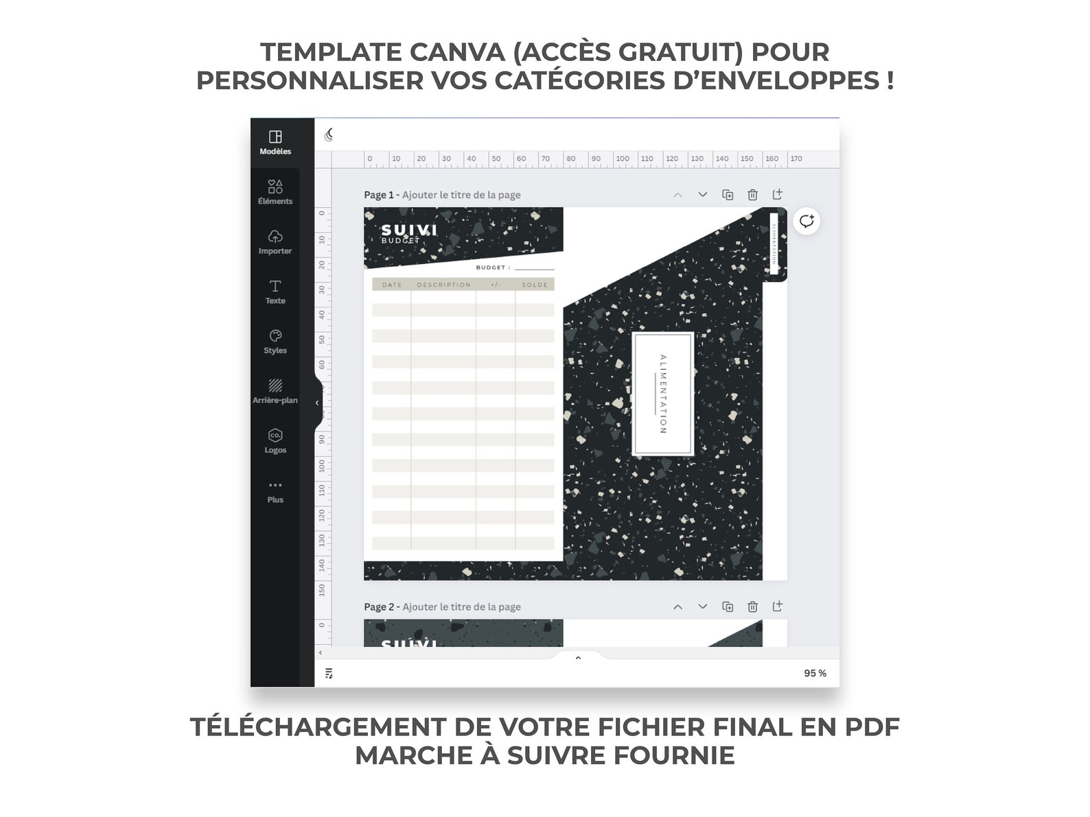 Pages De Garde Enveloppes Budget Zip Classeur A6 étiquettes - Etsy
