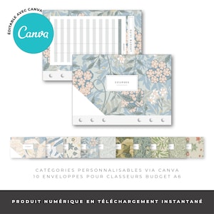 Sobres económicos A6 personalizados para carpetas presupuestarias | PARA IMPRIMIR Y LAMINAR | Personalizable a través de Canva