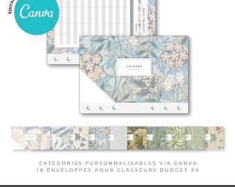 Personalized A6 Budget Envelopes for Budget Binder | TO PRINT AND LAMINATE | Customizable via Canva