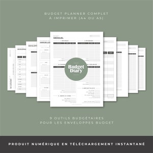 Planner full budget envelopes in French to print