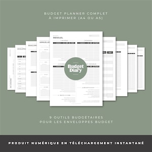 Planner full budget envelopes in French to print