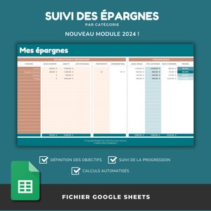 PLANNER BUDGET digital complet en FRANÇAIS Budget annuel et budget mensuel avec suivi des dépenses 8 outils budgétaires Google Sheets image 7