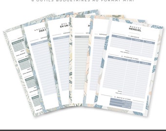 Budget planner A6 in French for budget envelopes | TO PRINT AND LAMINATE