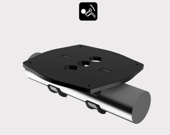 Bass Shaker Round Tube Mount: Sim Racing - Trak Racer TR8, Playseat Trophy