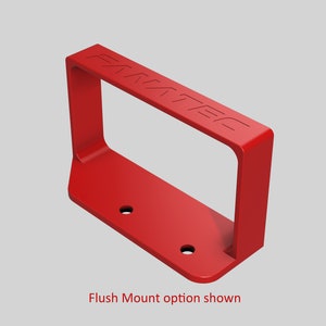 May include: Red metal bracket with the word "RAMTEC" embossed on the side. The bracket has two holes for mounting.