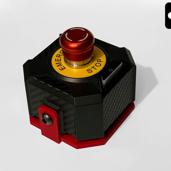 Fanatec Not-Aus Power Button Halterung für 8020 Sim Racing Rig - DD Podiun