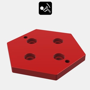 Simucube E-stop Button Mount: 8020 Aluminum Sim Racing Rig