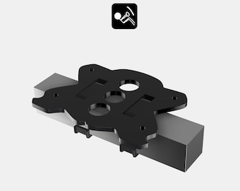 Bass Shaker Square Tube Mount - ButtKicker Advance - Next Level Racing GT Track