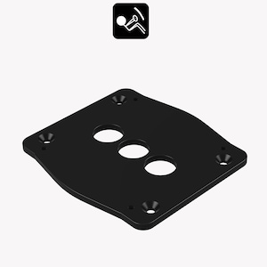 Bass Shaker Sim Racing Mount - Dayton Audio BST-1 - 120mm spacing