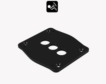 Bass Shaker Sim Racing Mount - Dayton Audio BST-1 - 120mm spacing