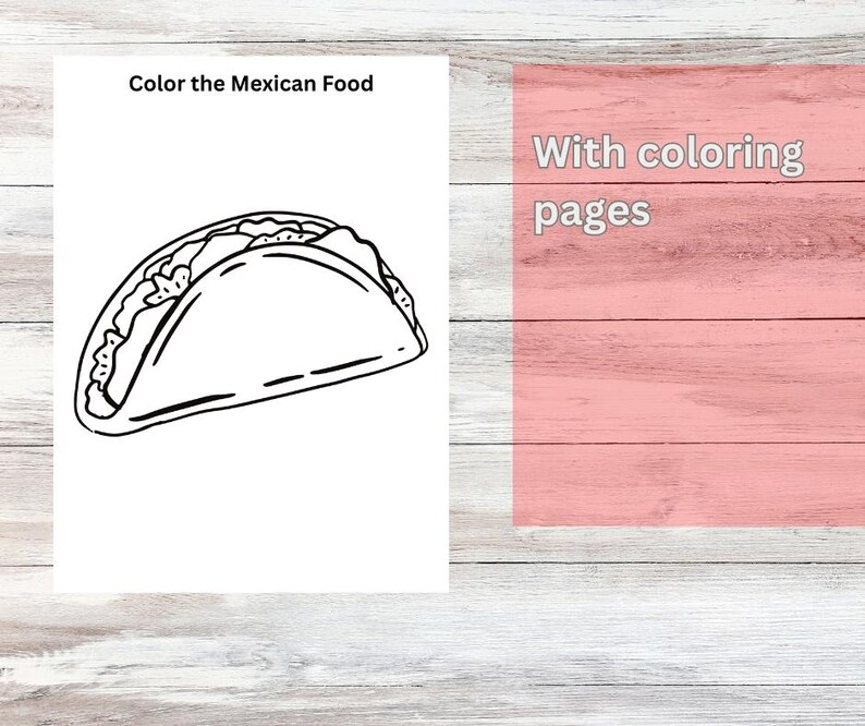 Taco Worksheet Mexico Food Activities for Kids Printable | Build a Taco Game ...
