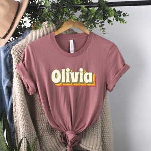 Custom Name Shirt, Name Shirt, Personalized Shirt, Personalized Gift, Custom Shirt, Retro Shirt, Custom Text Shirt