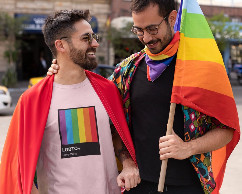 Camisa de color LGBTQ, regalo del mes del orgullo, victorias de amor, camisa de colores del arco iris, camiseta LGBTQ, mes del orgullo LGBTQ, camisa del orgullo imagen 2
