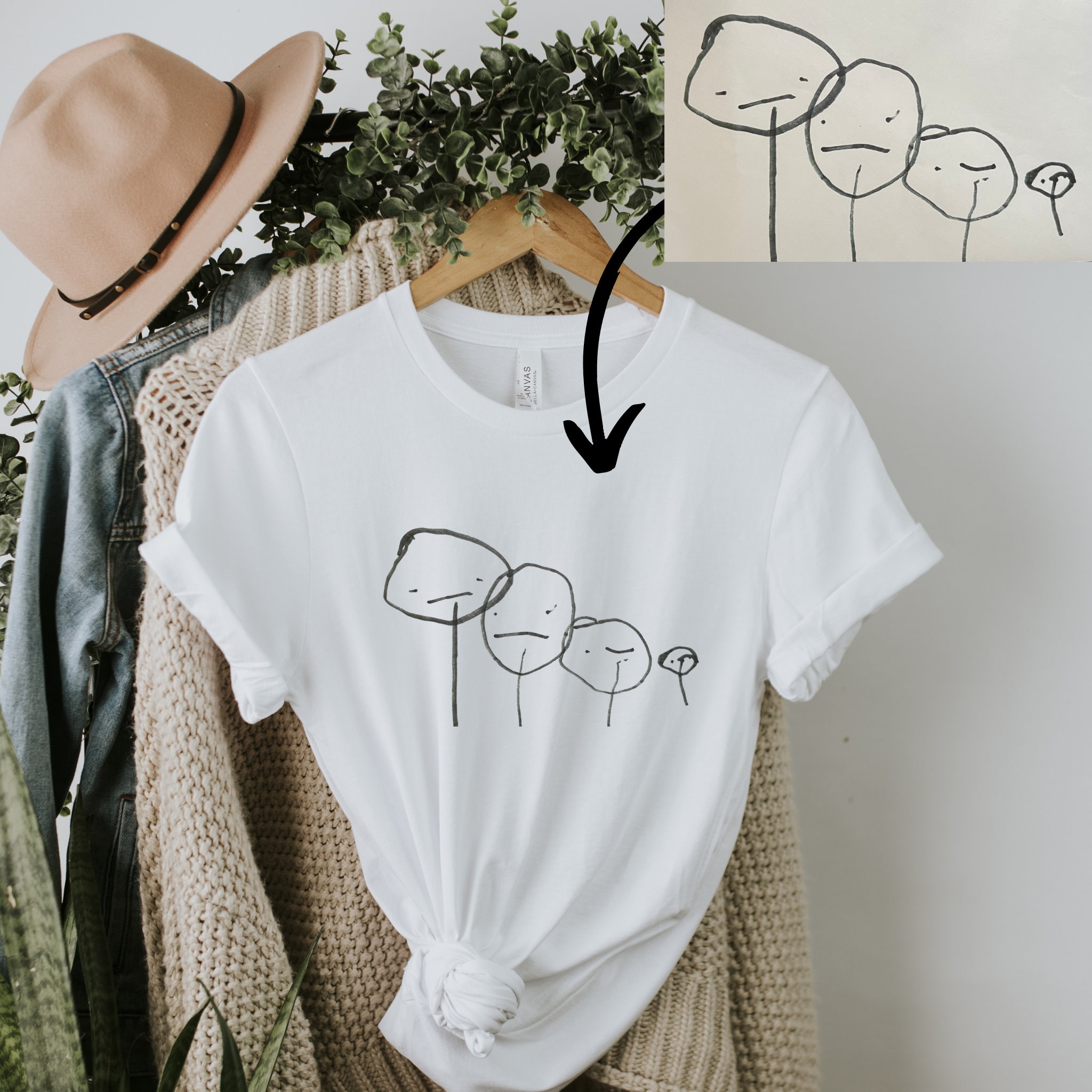 ★関税込★THE MUSEUM VISITOR★CHILD DRAWING T-SHIRTS★ ☆人気☆【THE MUSEUM VISITOR】☆CHILD DRAWING T-SHIRT.S