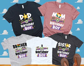 Personalized Matching Birthday Party Shirt, Birthday Boy Tee, Custom Toy Shirt, Birthday Party Tee, Story Shirt, Custom Gift Shirt