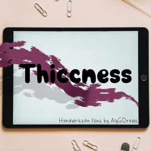 Thiccness | Handwritten Font