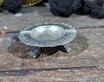 Silver Footed Incense Burner | Witch | Witchcraft | Incense | Altar Tool | Palo Santo