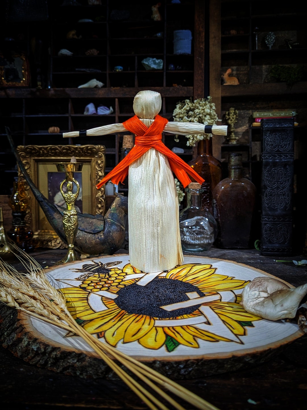 Lammas Corn Husk Dolls Corn Dollie Altar Poppet Pagan Etsy