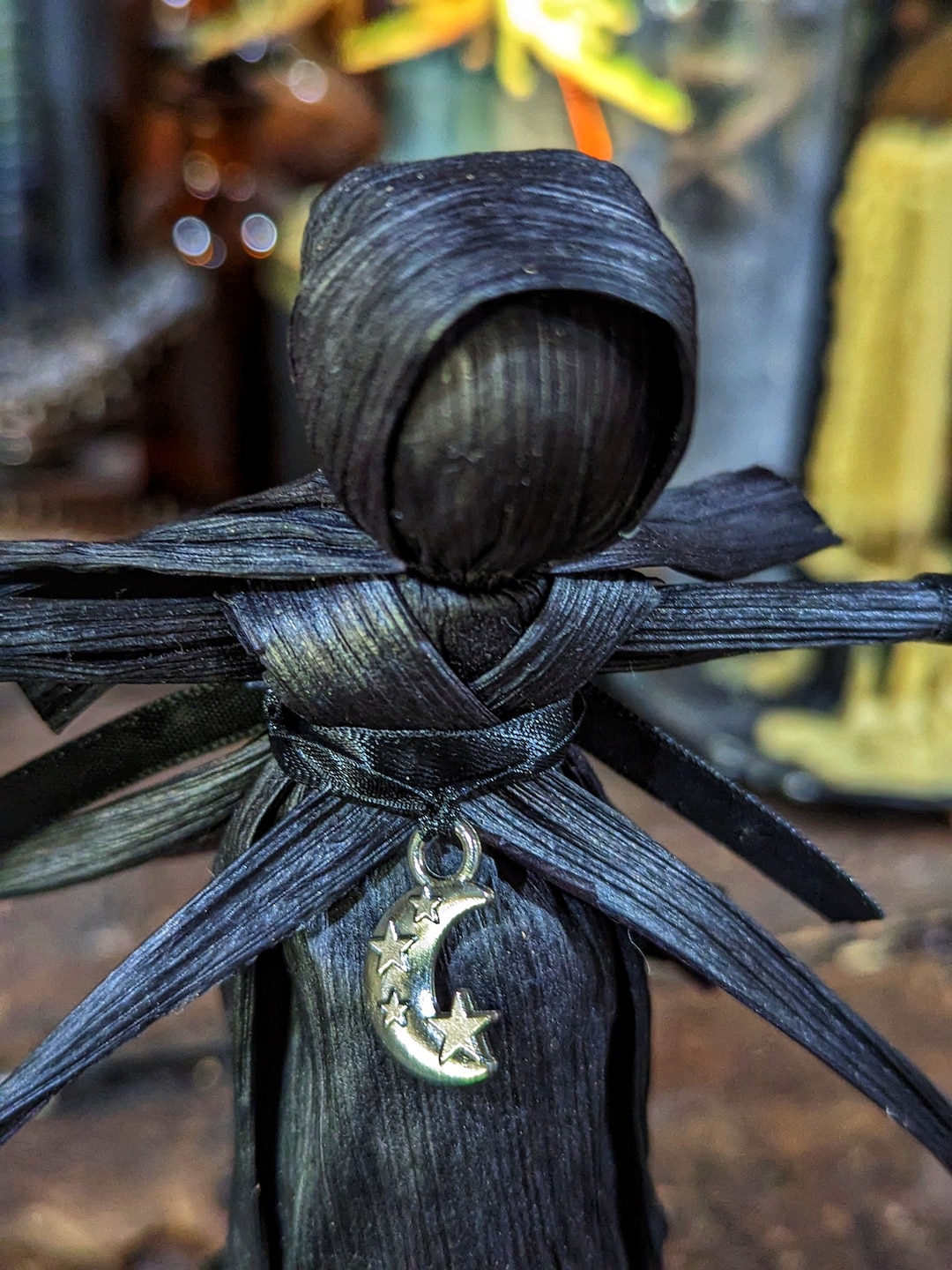 Black Corn Husk Dolls Corn Dollie Altar Poppet Pagan Etsy