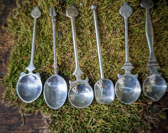Vintage Silver Plate Spoons - Antique| Witch |Altar | Kitchen Witch| Altar tools | Gothic