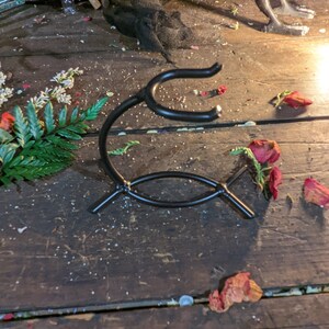 Single Bottle Metal Stand - Potion Bottle Stand - LARP ing Stand - Witch - Role Playing - Cosplay