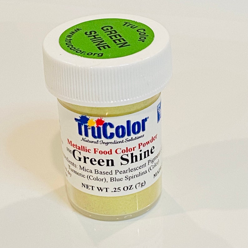 Metallic Food Colorant Green Metallic Food Color Powder - 7g Jar - Etsy
