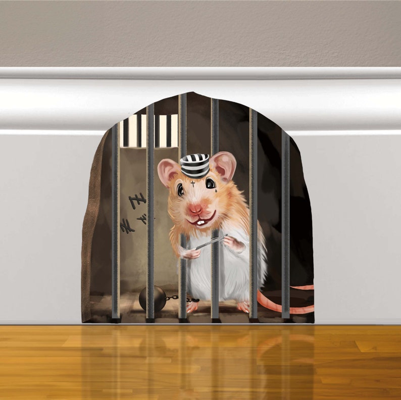 Maus-Lesebuch 3D-Maus-Aufkleber Maus-Wandaufkleber Buchliebhaber-Geschenk Kinderzimmer-Aufkleber süßer Mousehole-Aufkleber Maus-Wandaufkleber Mouse Trap