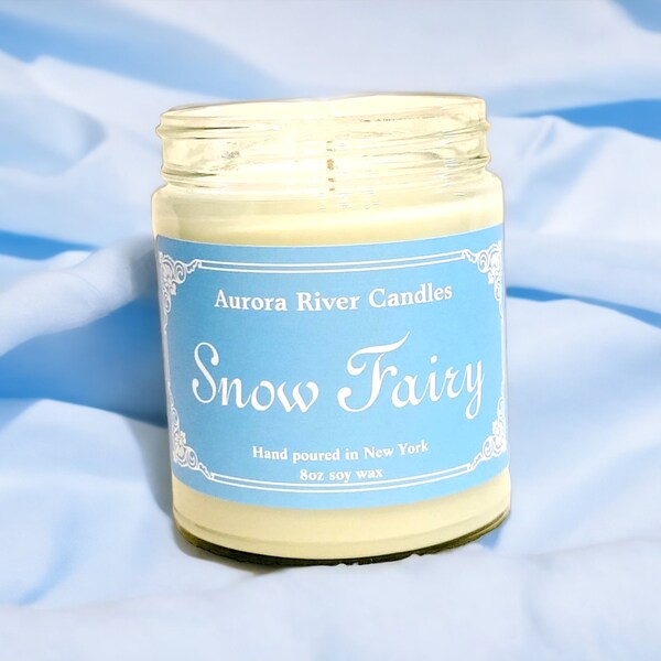 Snow Fairy Candle l homemade candles I cute candles I Snow Fairy dupe I Scented soy jar candle l Lush Dupe