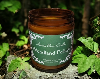 Woodland candle, fall decor, gift for him, nerdy decor, candles , soy wax candles