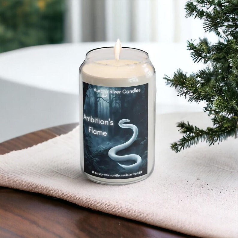 Snake Patronus Soy Wax Candle, Bookish Candles, Gift for Readers