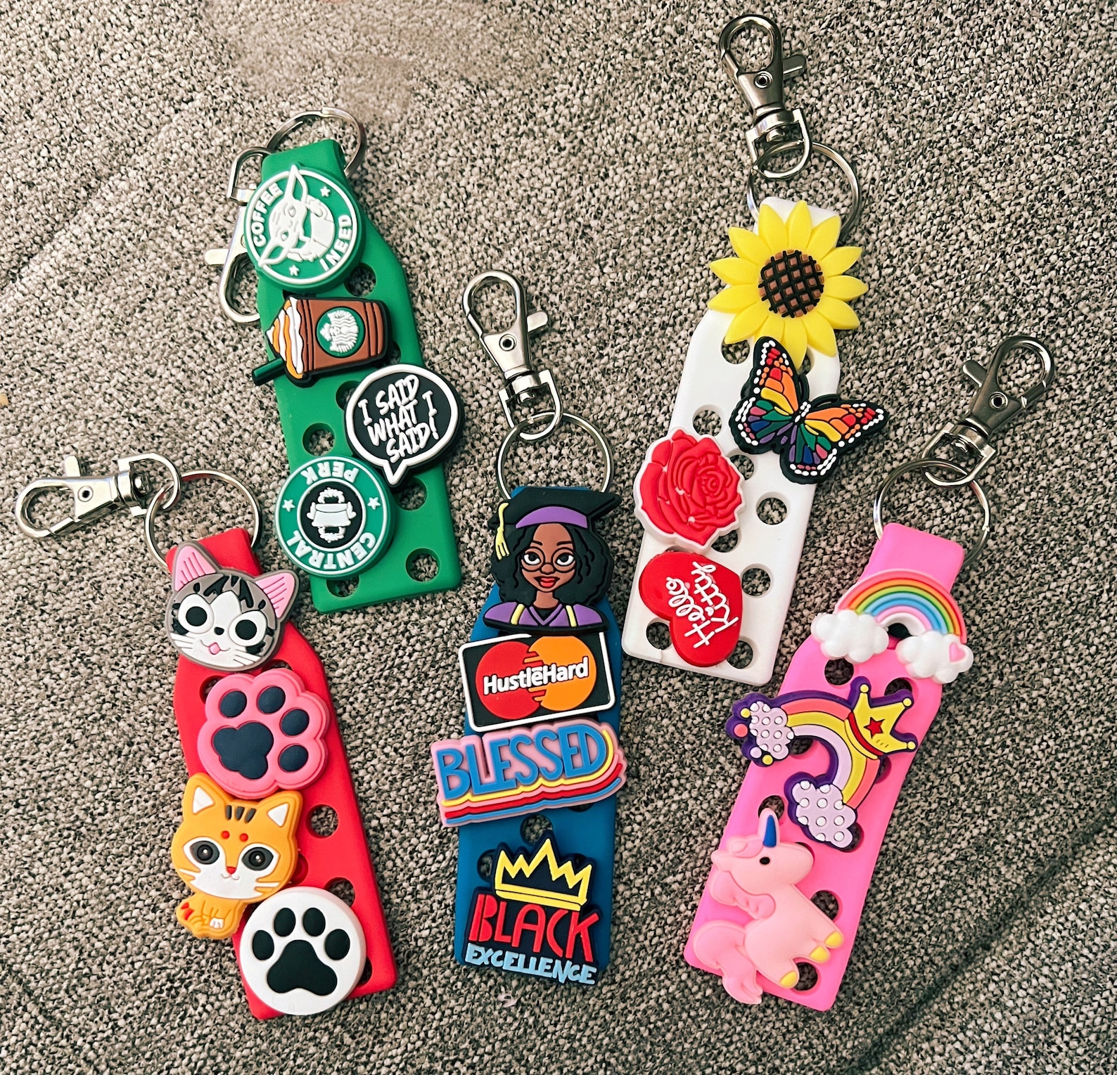 Croc Charm Keychain Croc Jibbitzshoe Charm Keychain Etsy