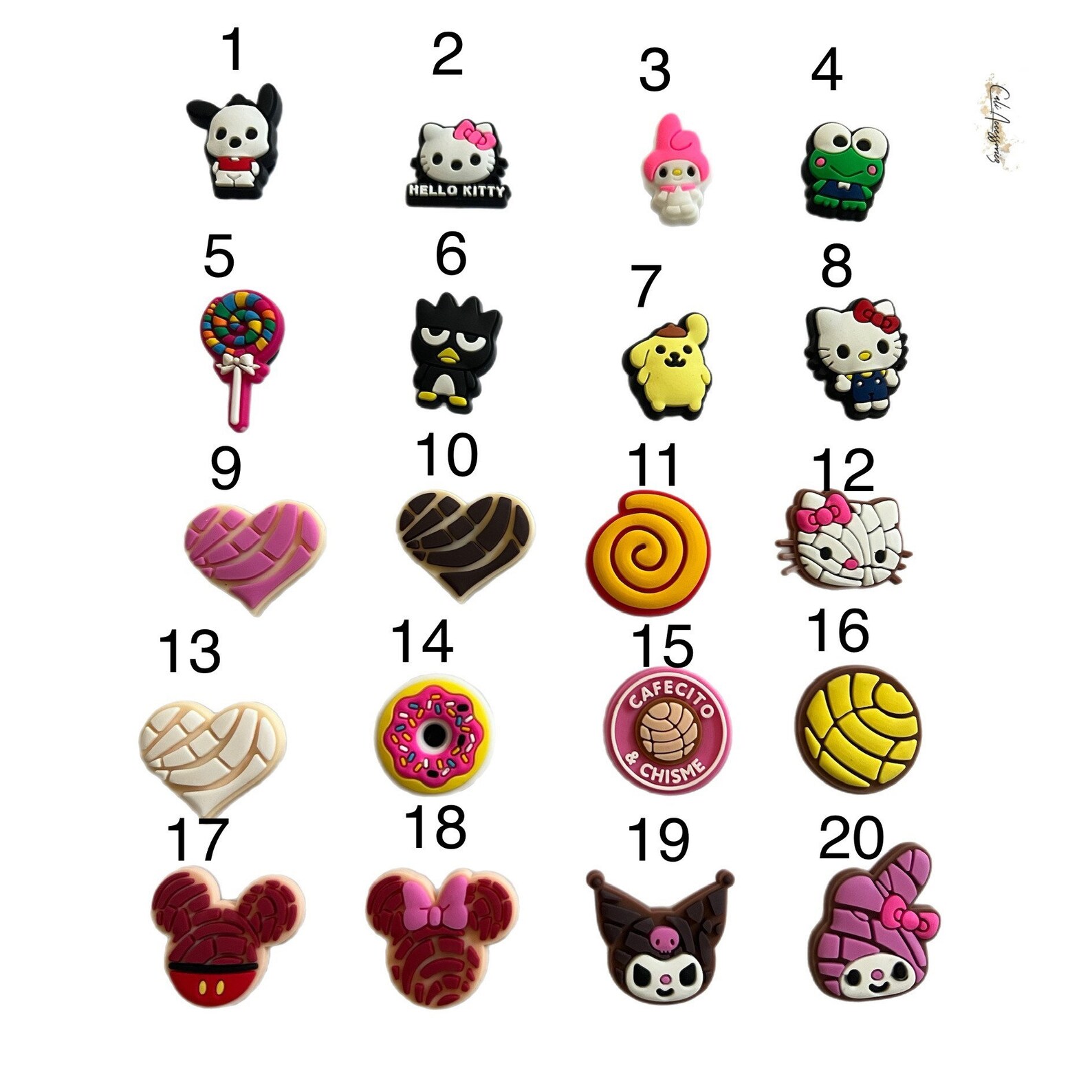 Pan Dulce Croc Charms Mexican Croc Jibbitz Cafecitofood Etsy