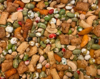 NUTTY DRAGON Asian Inspired Snack Mix with Cashews, Edamame, Wasabi Peas and Beans, Pepitas, Handcrafted and Small Batch, Gourmet Food Gift