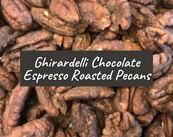 Ghirardelli Chocolate Espresso Roasted Pecans: Gourmet Food Gift