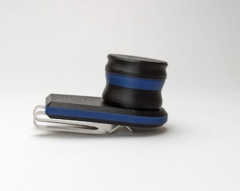 Carbon Fiber Magnetic Chalk Holder - Black/Navy - by CLACK ATTACK! See item description for more details.