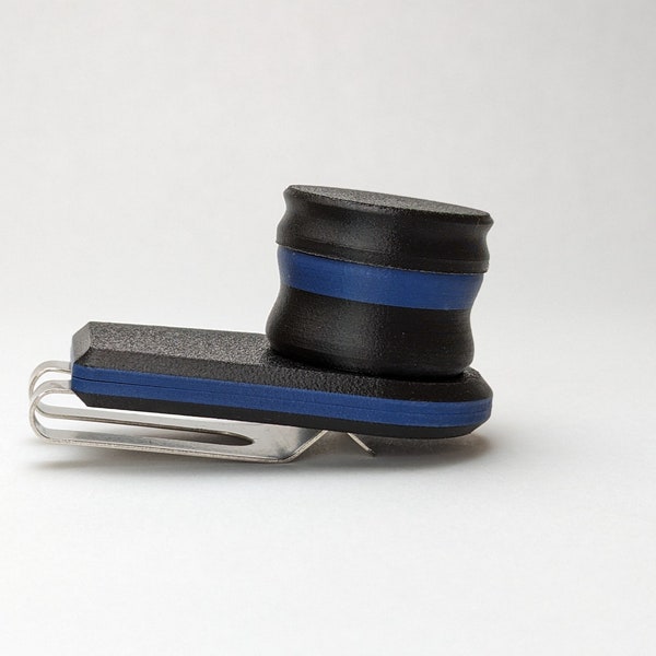 Carbon Fiber Magnetic Chalk Holder - Black/Navy - by CLACK ATTACK! See item description for more details.