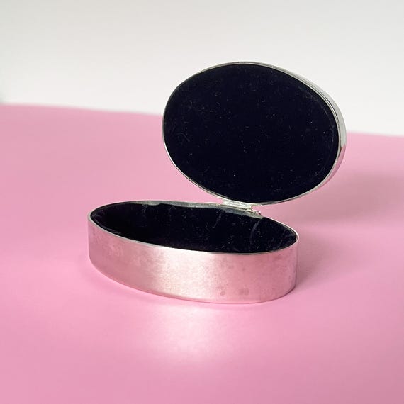 Silver-Plated Ring Box Monogrammed "D" - image 4