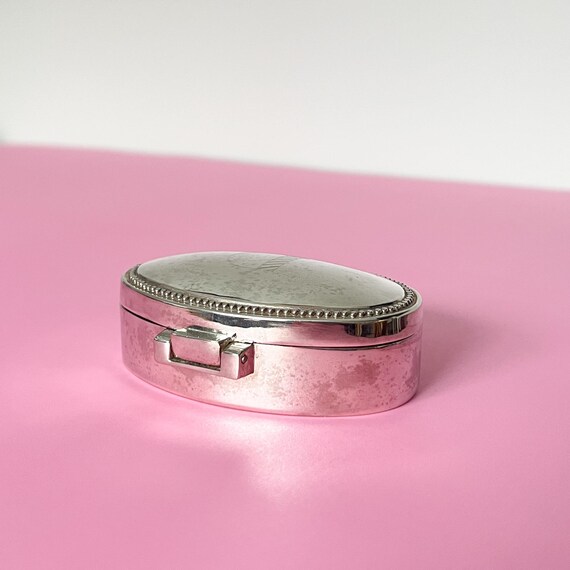 Silver-Plated Ring Box Monogrammed "D" - image 2