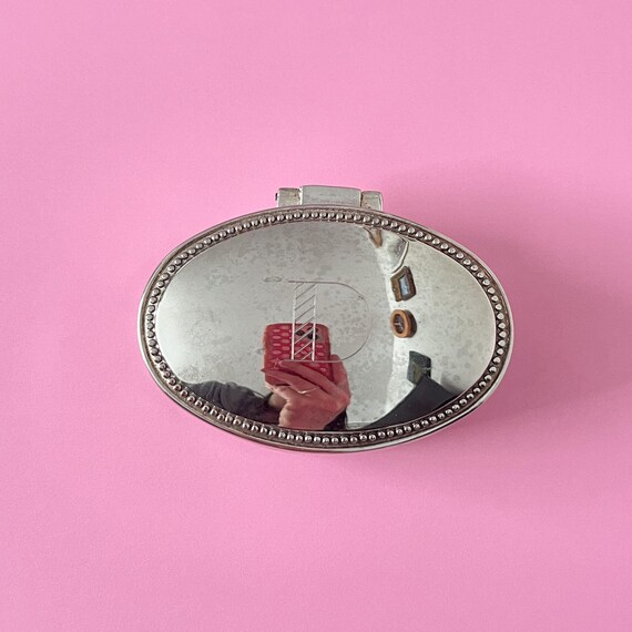 Silver-Plated Ring Box Monogrammed "D" - image 10
