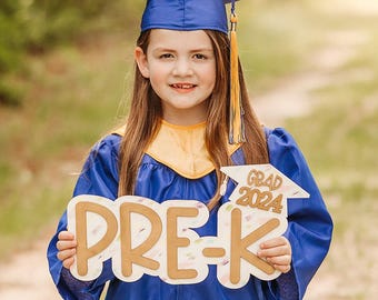 Pre-K Grad Sign, Preschool Graduation Sign, Personalized Graduation Sign, Pre K Grad Photo Shoot, Grad Sign for Preschool, Pre-K Grad 2026