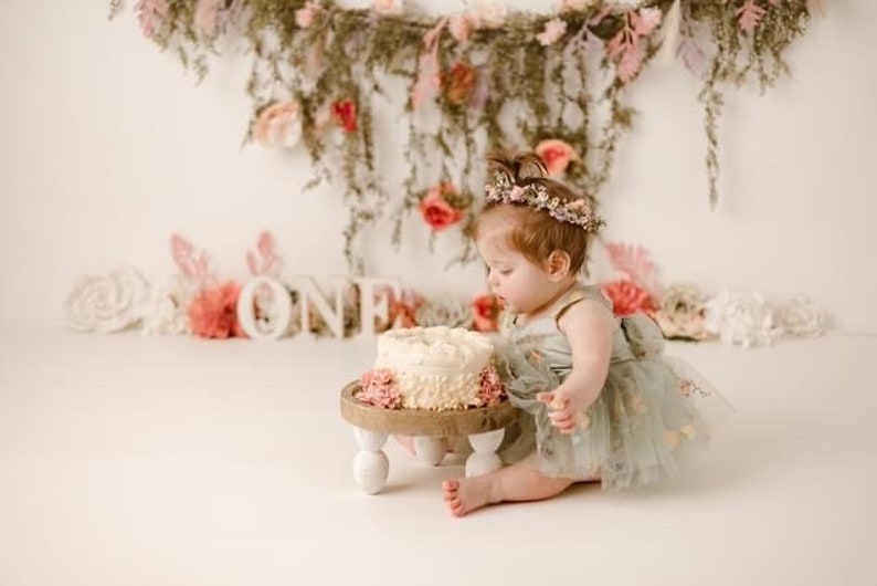 Pastel Floral Crown, Whimsical Flower Crown, Maternity Floral Crown, Bridal Floral Crown, Flower Girl Crown, Fairy Crown, Princess Crown image 8