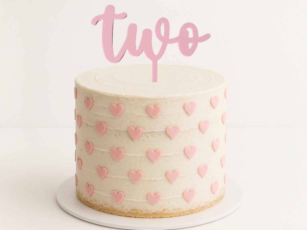 Two Birthday Cake Topper, 2nd Birthday Cake Topper, Smash Cake Topper ...