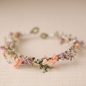 Pastel Floral Crown, Whimsical Flower Crown, Maternity Floral Crown ...