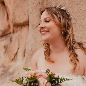 Pastel Floral Crown, Whimsical Flower Crown, Maternity Floral Crown, Bridal Floral Crown, Flower Girl Crown, Fairy Crown, Princess Crown image 9