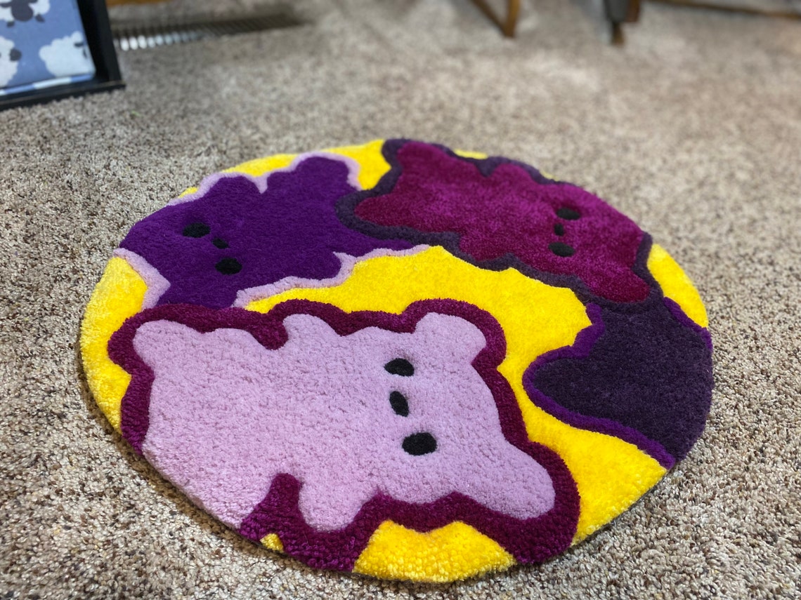 Original Grumpy Bear Rug Gummy Bear Tufted Rug - Etsy