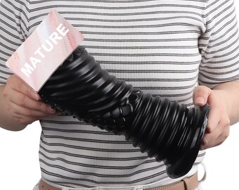 Huge Anal Dildo Heavy Knotted Dildo Butt Plug Thick Large Dildo Black Silicone Anal Plugs Adult Sex Toy for Women Men  Mature