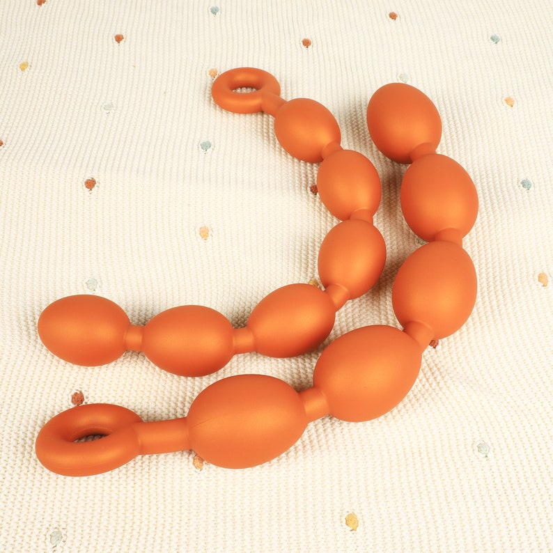 42cm 16 Fantasy Silicone Dildo Eggs Anal Beads Butt Plug With Silicone Huge Anal Bead Large 